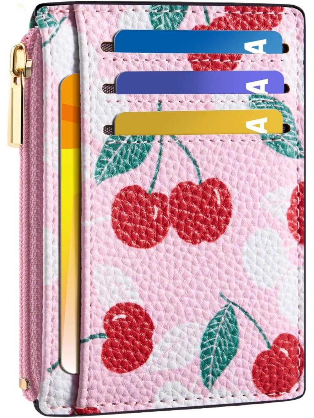 Womens Credit Card Holder Wallet, Small Slim RFID Blocking Sleeve
